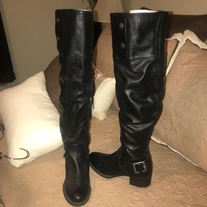Black over the knee boots
